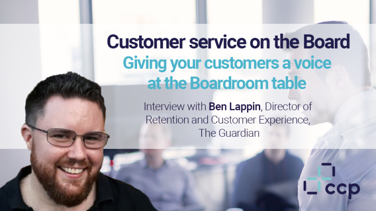 Customer service on the Board - Giving your customers a voice at the Boardroom table